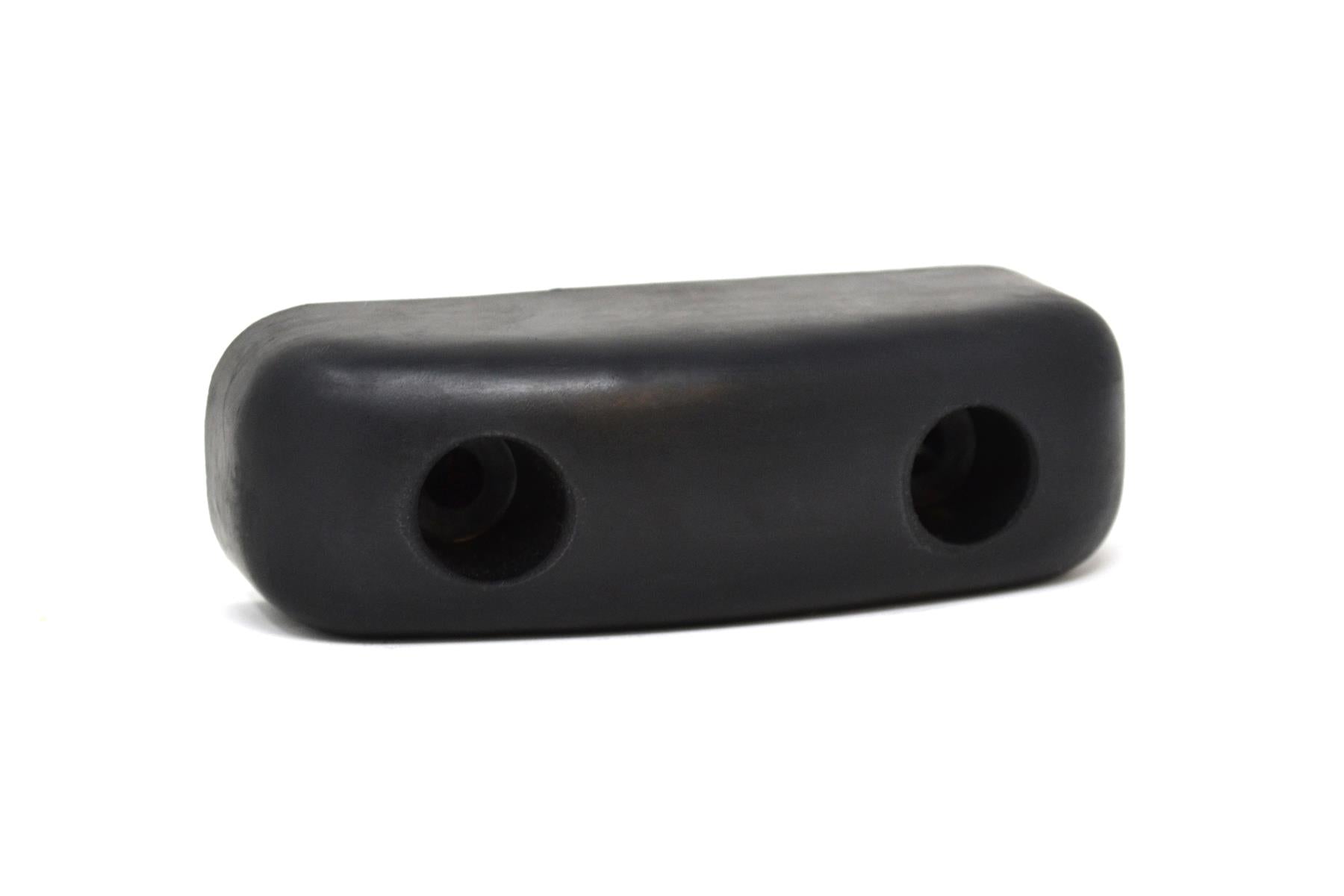 Heavy Duty Rubber Radiused Door Buffer, Black, 125x40x47mm, Z115.11