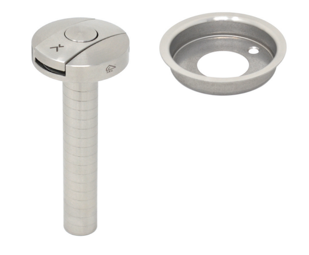 Exceptor Door Blocking System, Floor Mounted Door Guard, Inward Opening Door