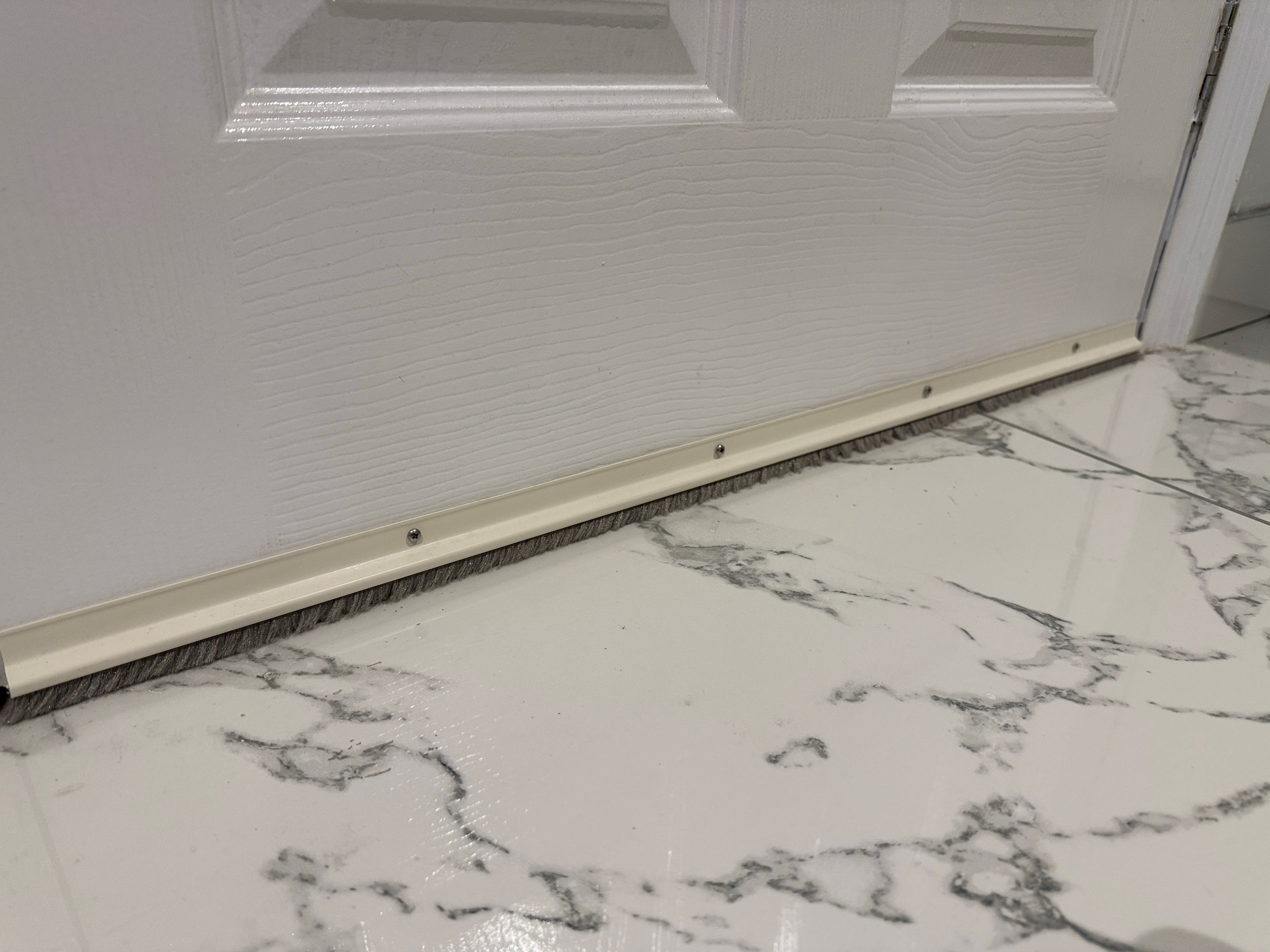 Ellen Inox the Luxe Stainless Steel Brush Door Seal, Climate Seal