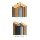 a diagram of a fabric door finger protector 