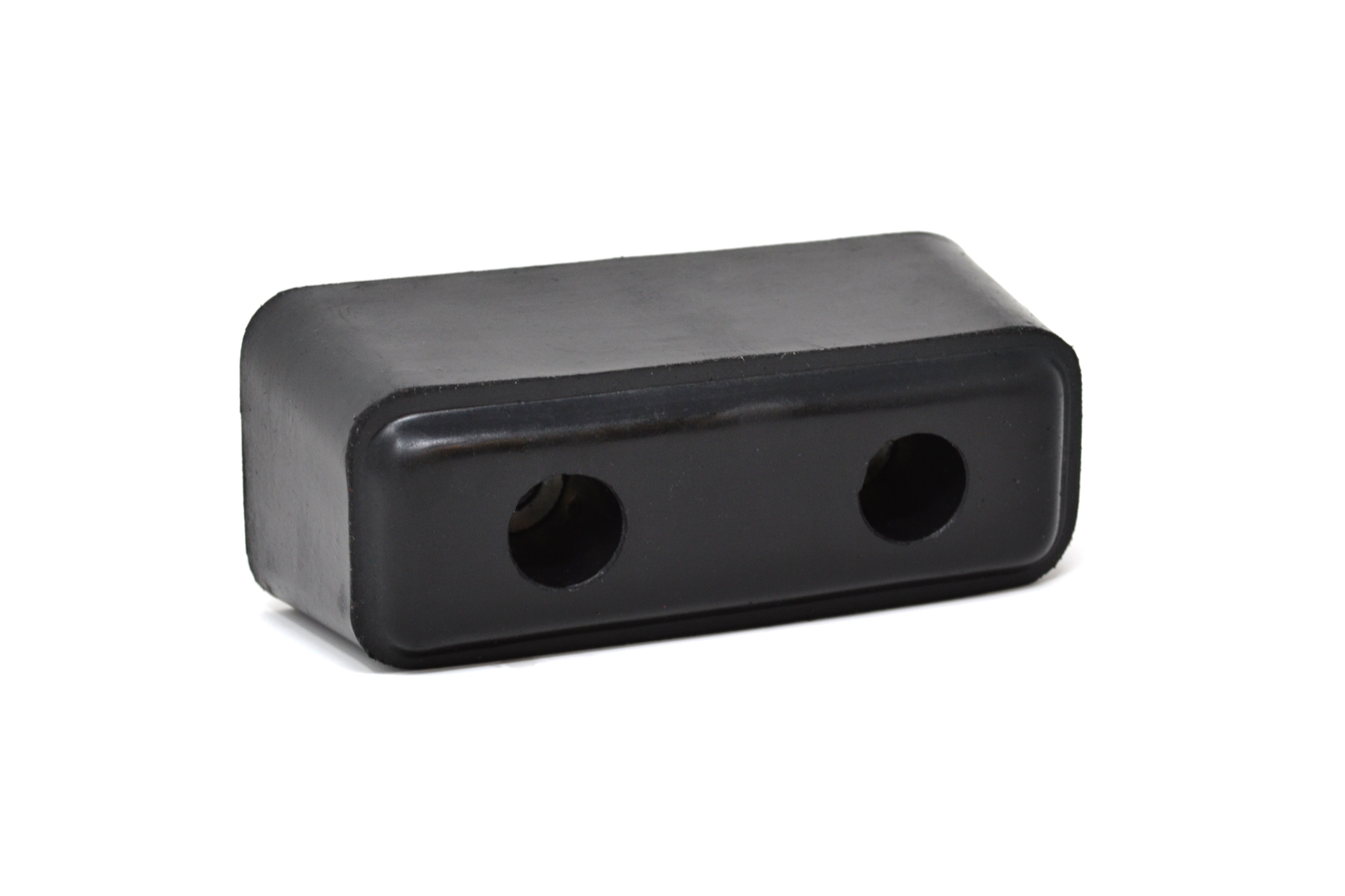 Black rectangular rubber door buffer