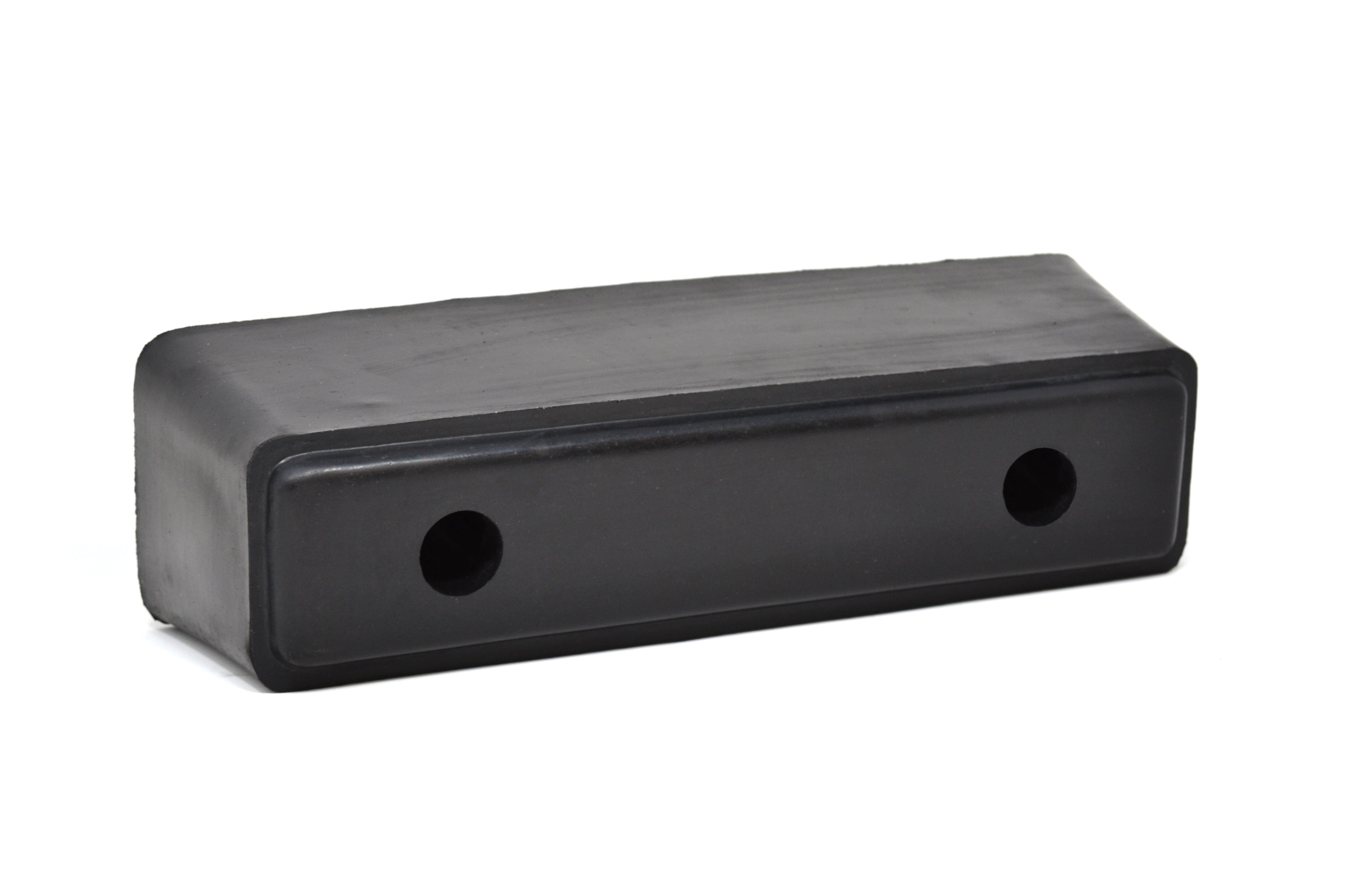 Black rectangular rubber door buffer