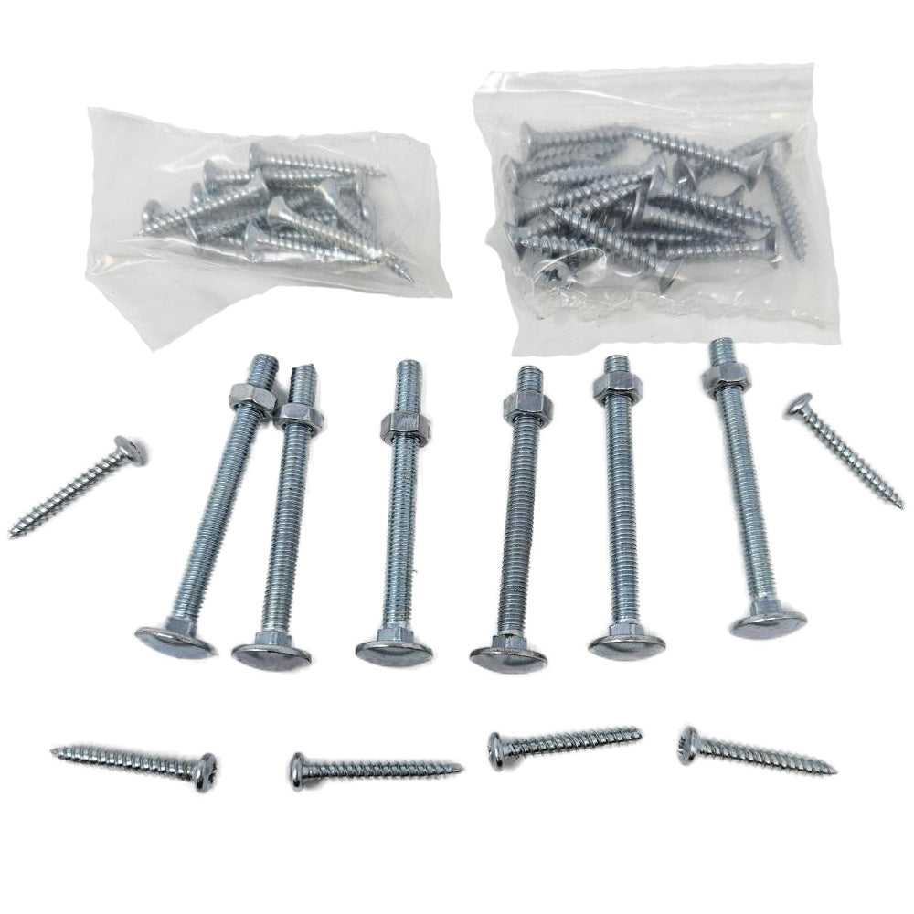 gate fixings image featuring multiple screws and bolts