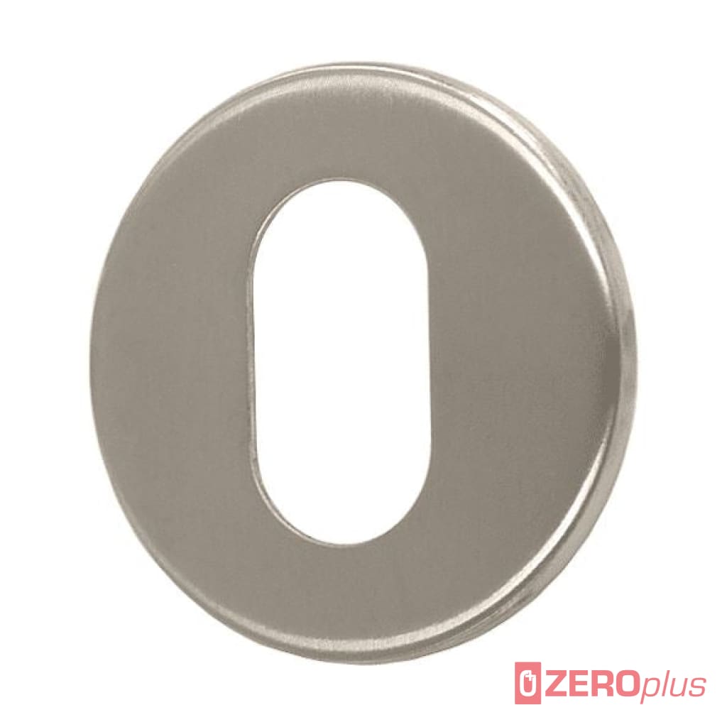 Concealed Fixing Oval Escutcheon 53Mm Diameter Satin Stainless Steel (Singles) 7Mm
