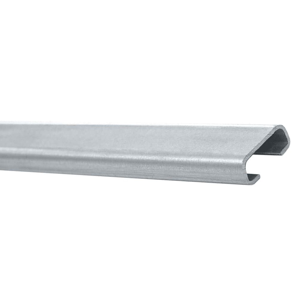 Insulated Roller Shutter Bumper Strip Rivet Fix Galvanised Steel Carrier 3000Mm Long