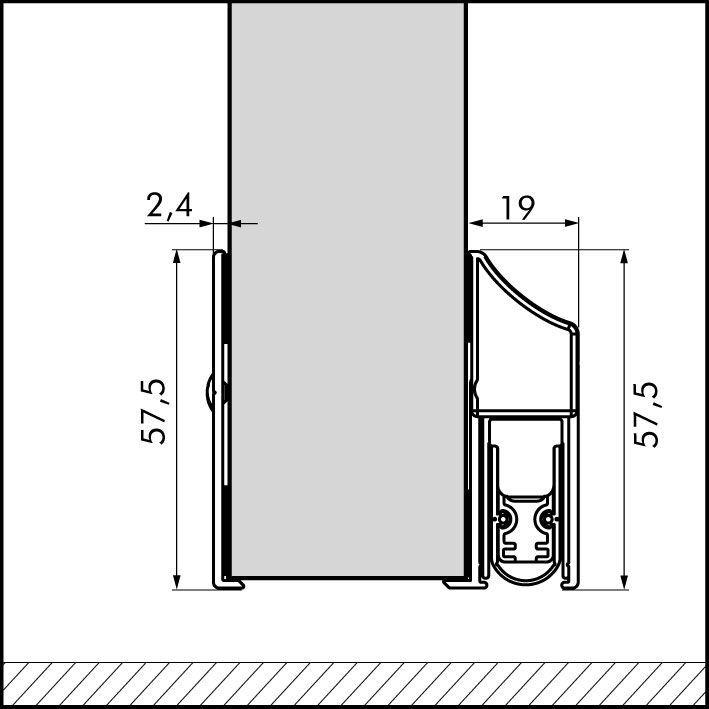 Ellenmatic Elegance Holder Profile, 203800010