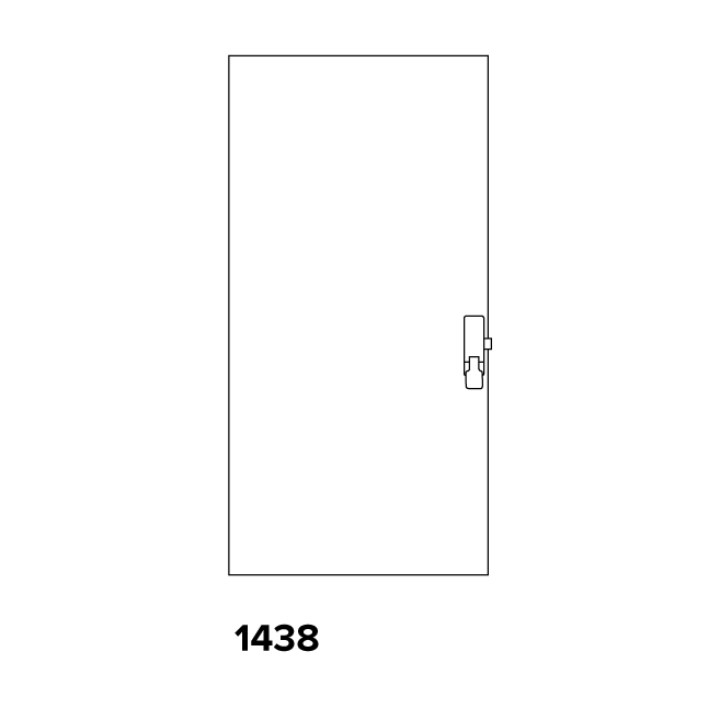 Briton Push Pad Operated Rim Latch