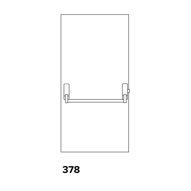 Briton Reversible Rim Panic Latch - 378