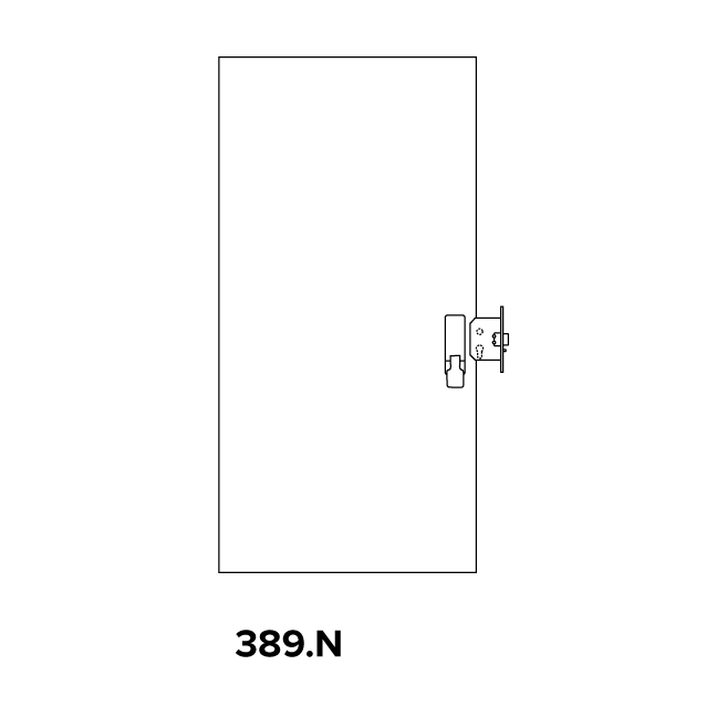 Briton Push Pad Operated Mortice Night Latch - 389M.N