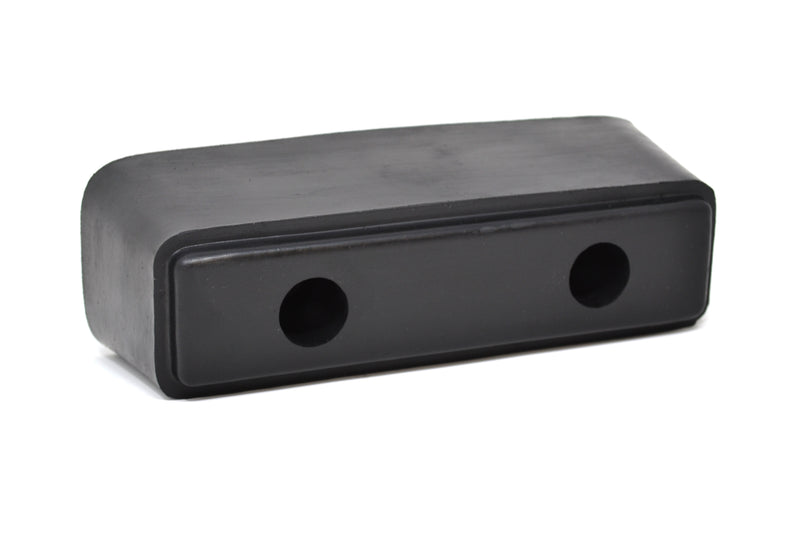 Black rectangular rubber door buffer