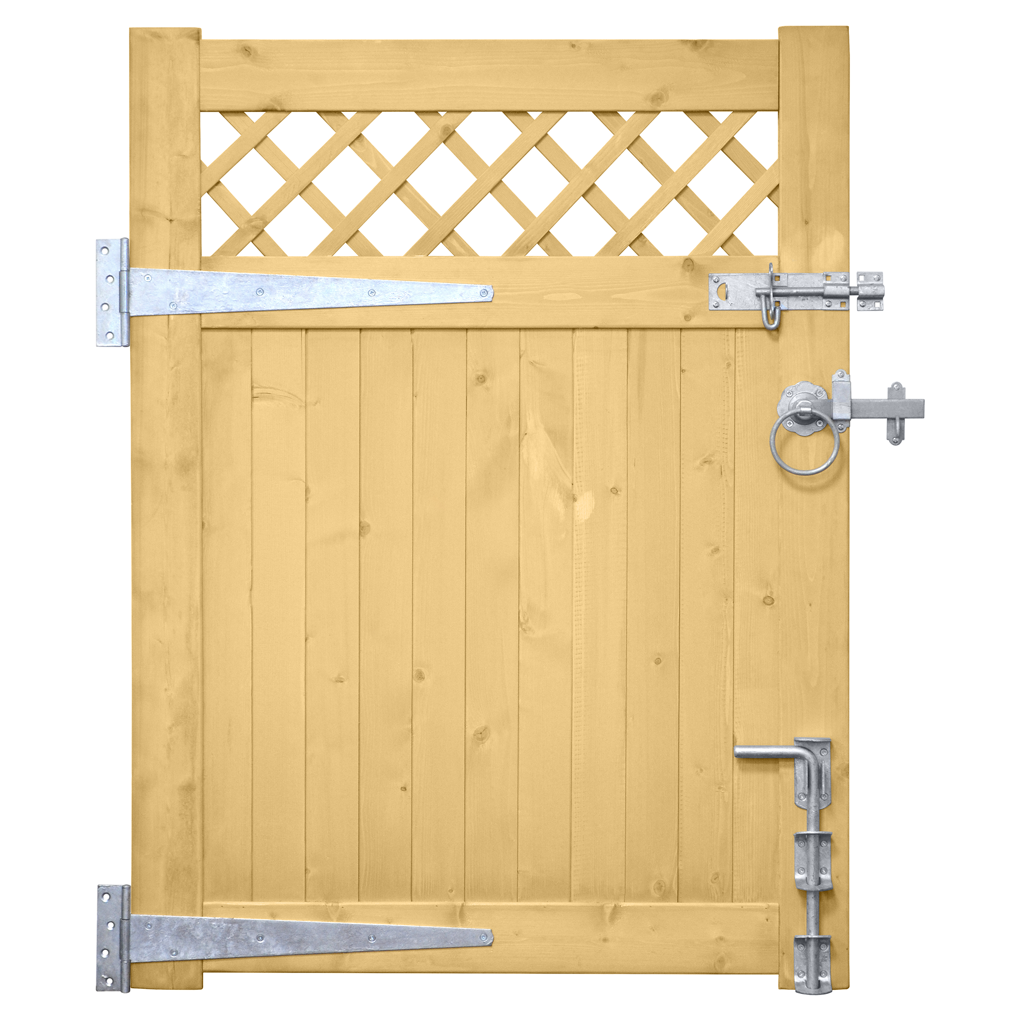 Driveway Gate Pack, Tee hinges, Ring Gate Latch, Padlock Bolt, Door Drop Bolt