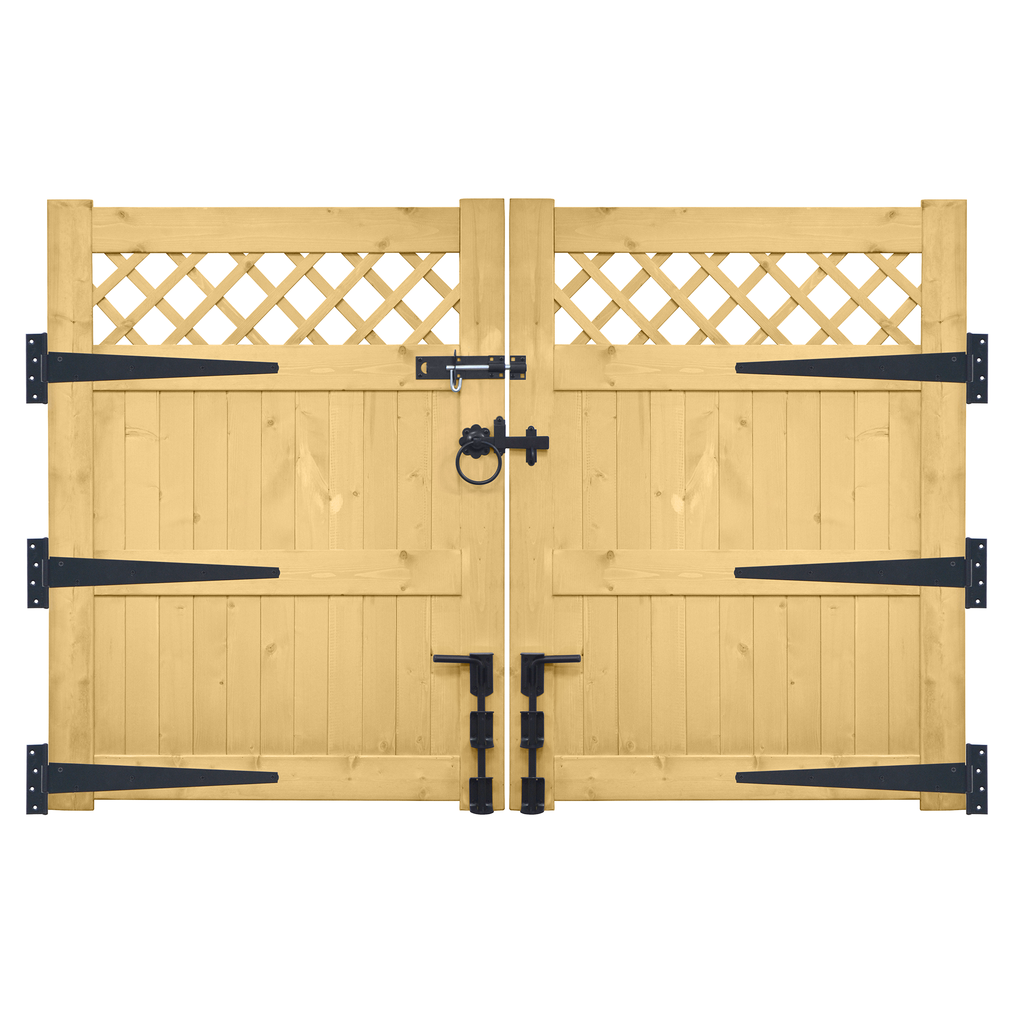 Driveway Gate Pack, Tee hinges, Ring Gate Latch, Padlock Bolt, Door Drop Bolt