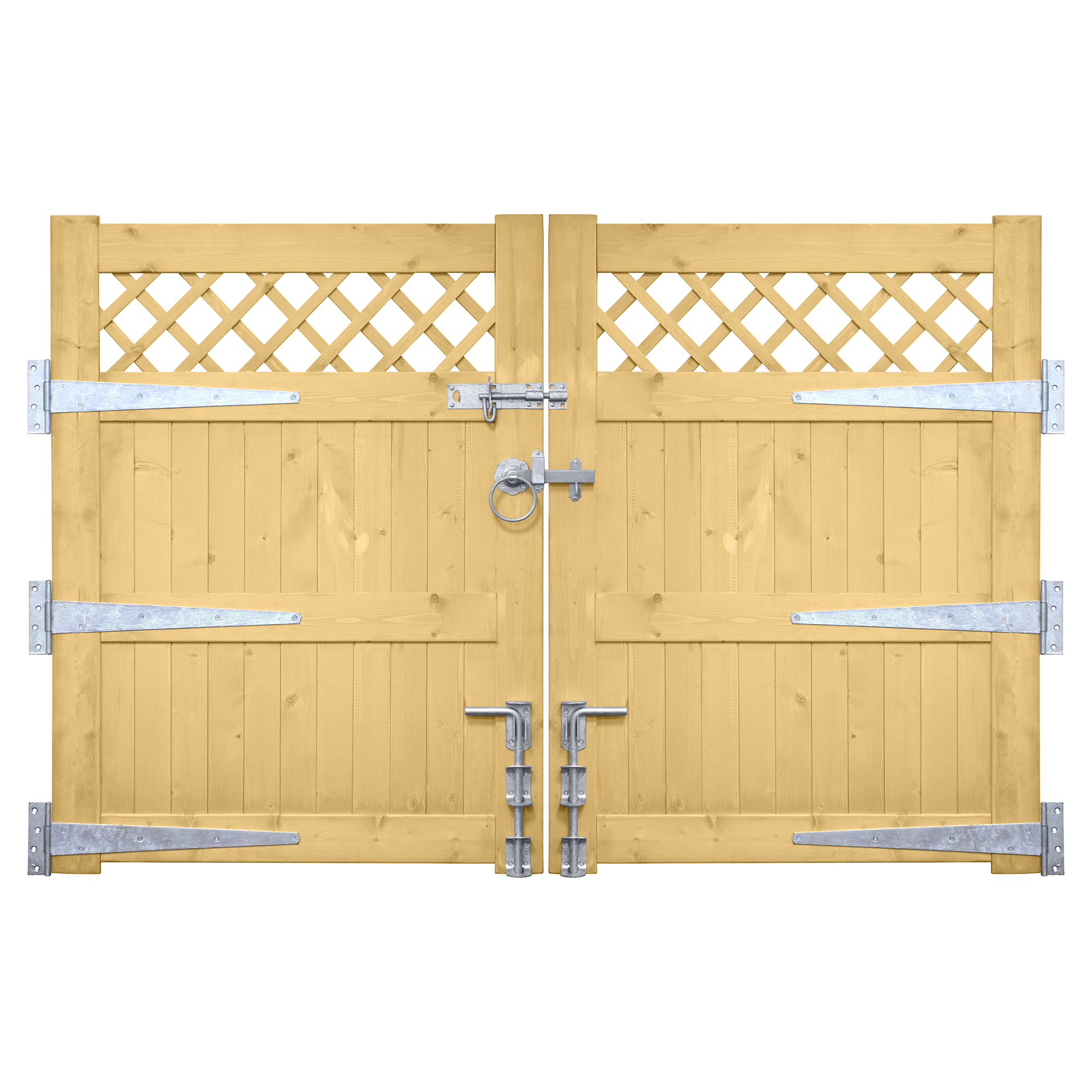 Driveway Gate Pack, Tee hinges, Ring Gate Latch, Padlock Bolt, Door Drop Bolt