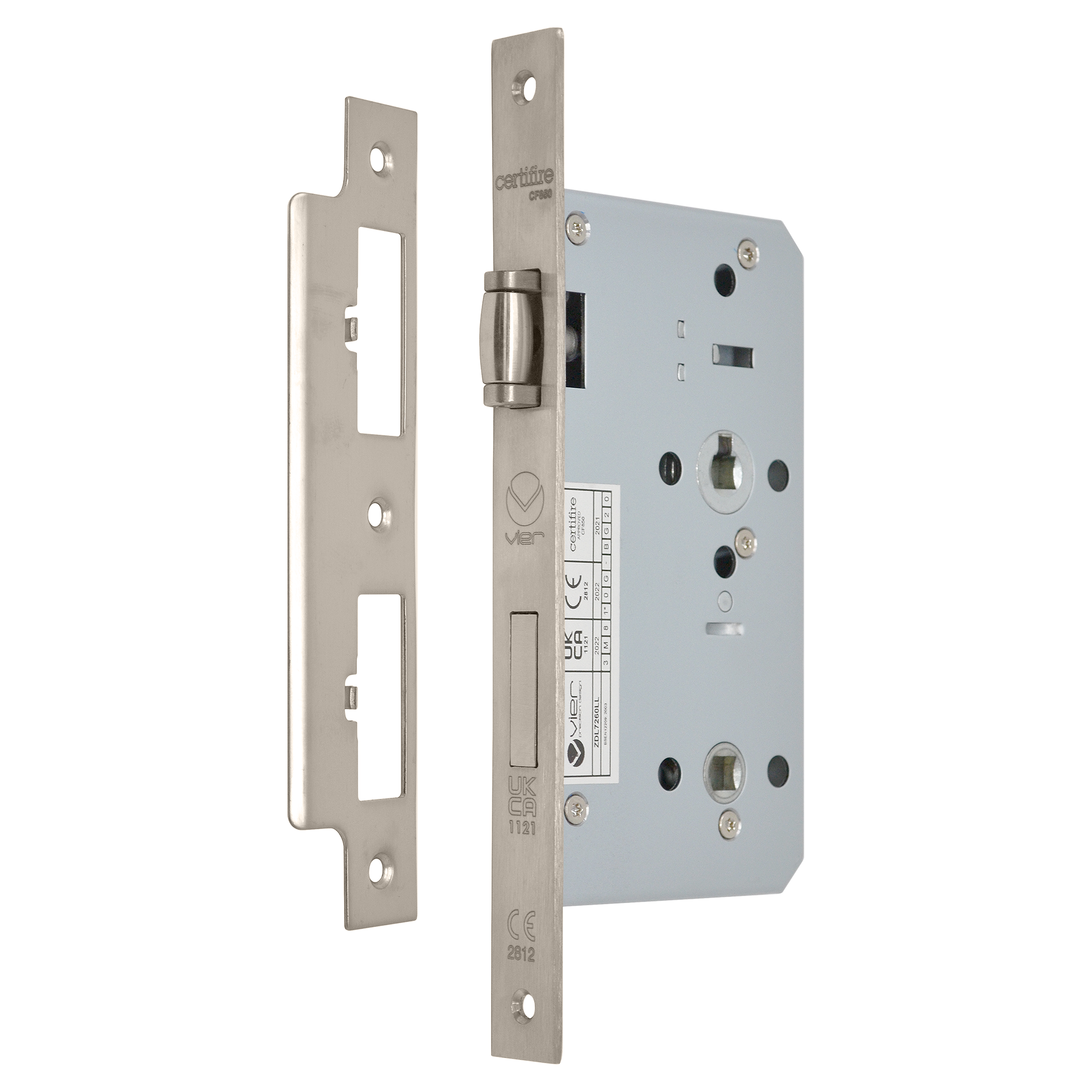 Lift to Lock Return to Door Lever Handle Set