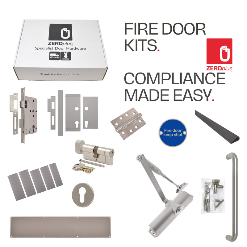 The Office Fire Door Kit with Pull Handle for Timber Fire Doors