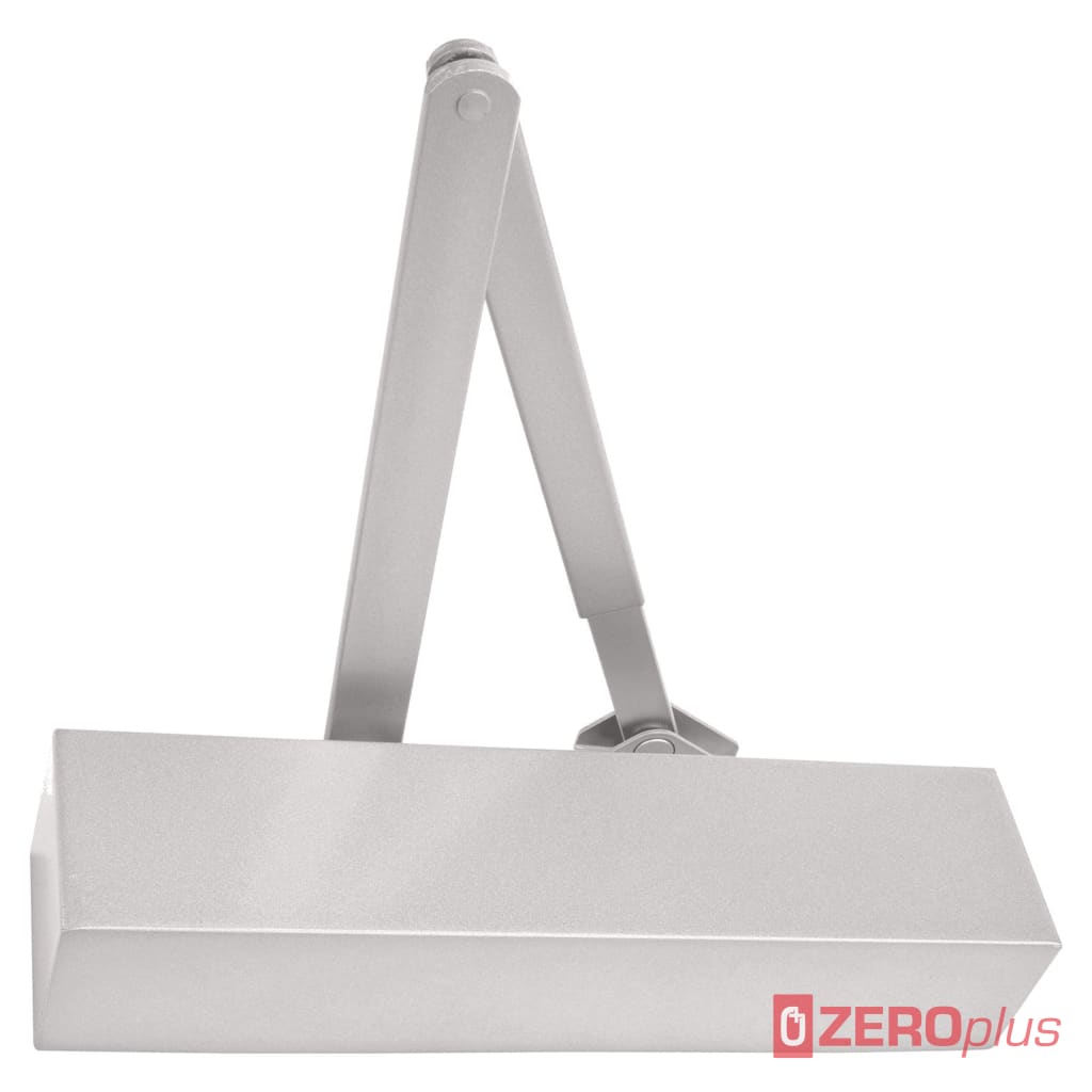 Briton 1130B Adjustable Power Size 2-6 Heavy Duty Door Closer Silver All Over Cover