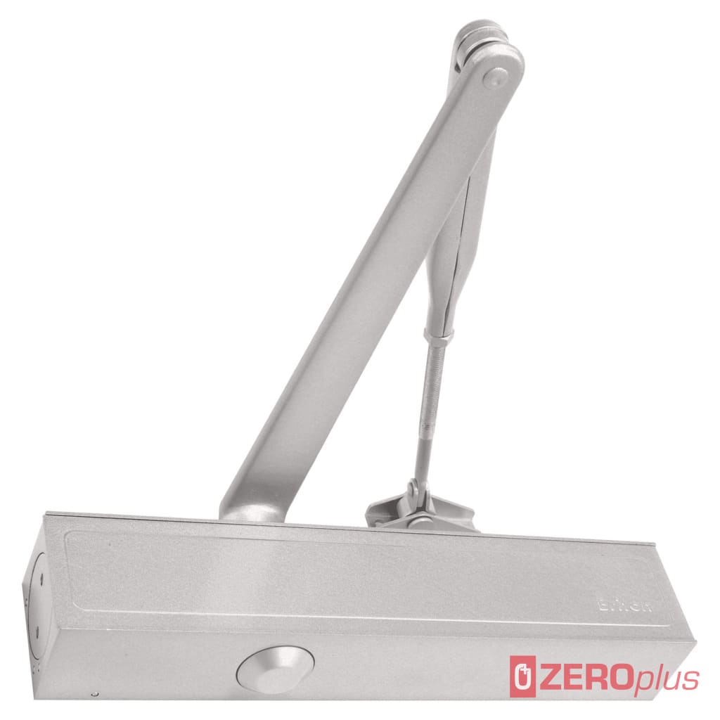 Briton 1130B Adjustable Power Size 2-6 Heavy Duty Door Closer Silver Trim Slide Cover
