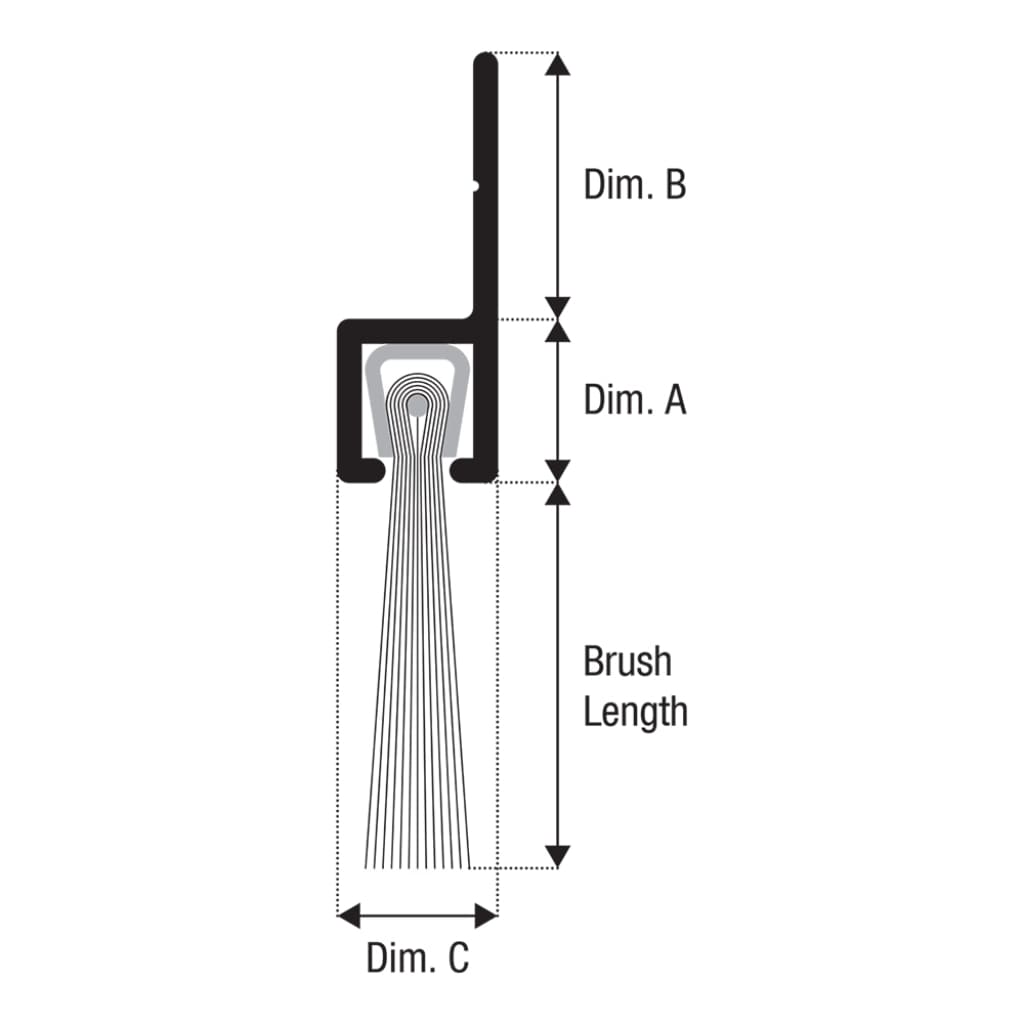 Brush Strip No.1 180° Standard Carrier