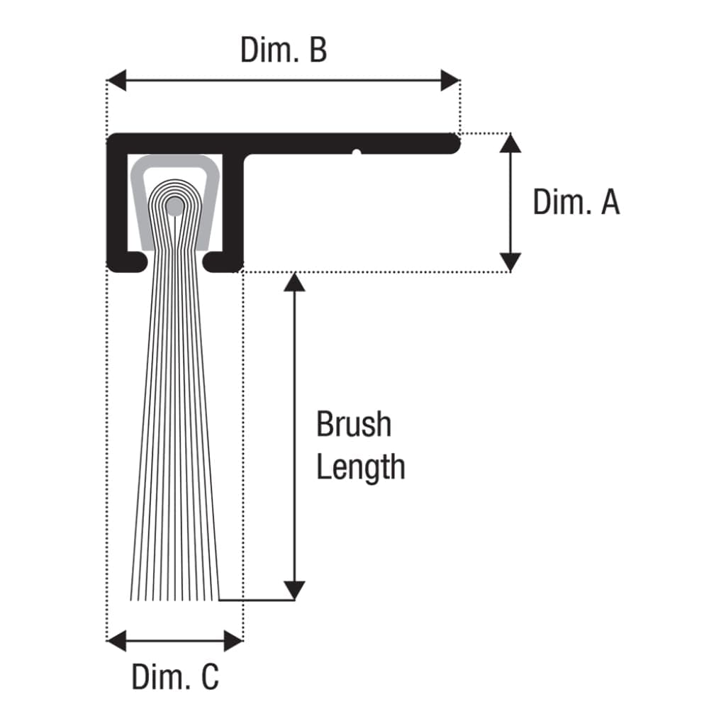 Brush Strip No.1 90° Right Angle Carrier