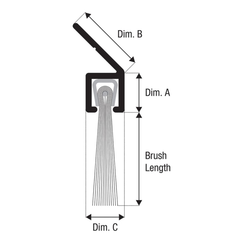 Brush Strip No.2 45° Angle Carrier