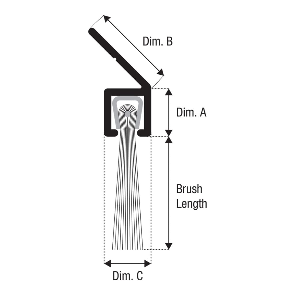 Brush Strip No.5 45° Angle Carrier