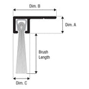 Brush Strip No.5 90° Right Angle Carrier