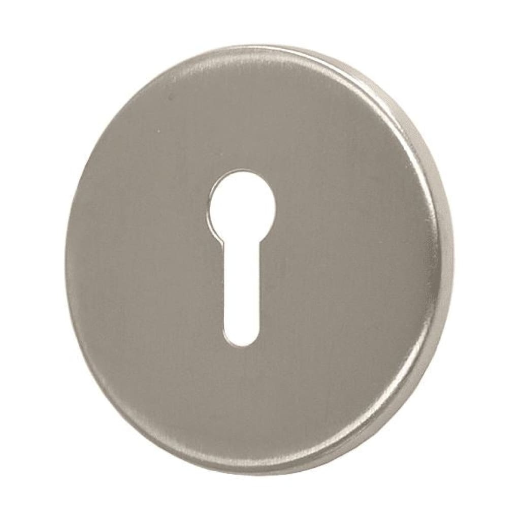 Concealed Fixing Keyhole Escutcheon 53Mm Diameter Satin Stainless Steel (Singles)