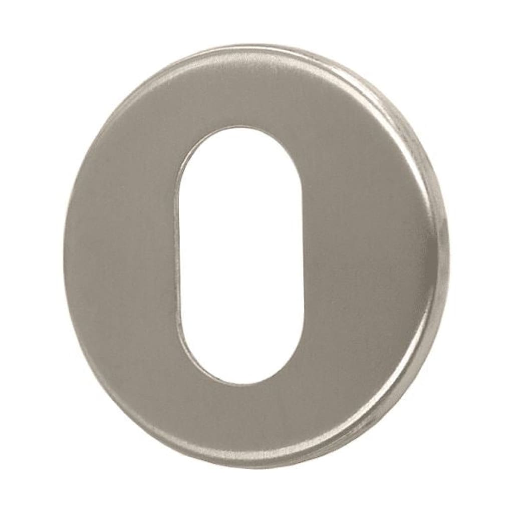 Concealed Fixing Oval Escutcheon 53Mm Diameter Satin Stainless Steel (Singles)