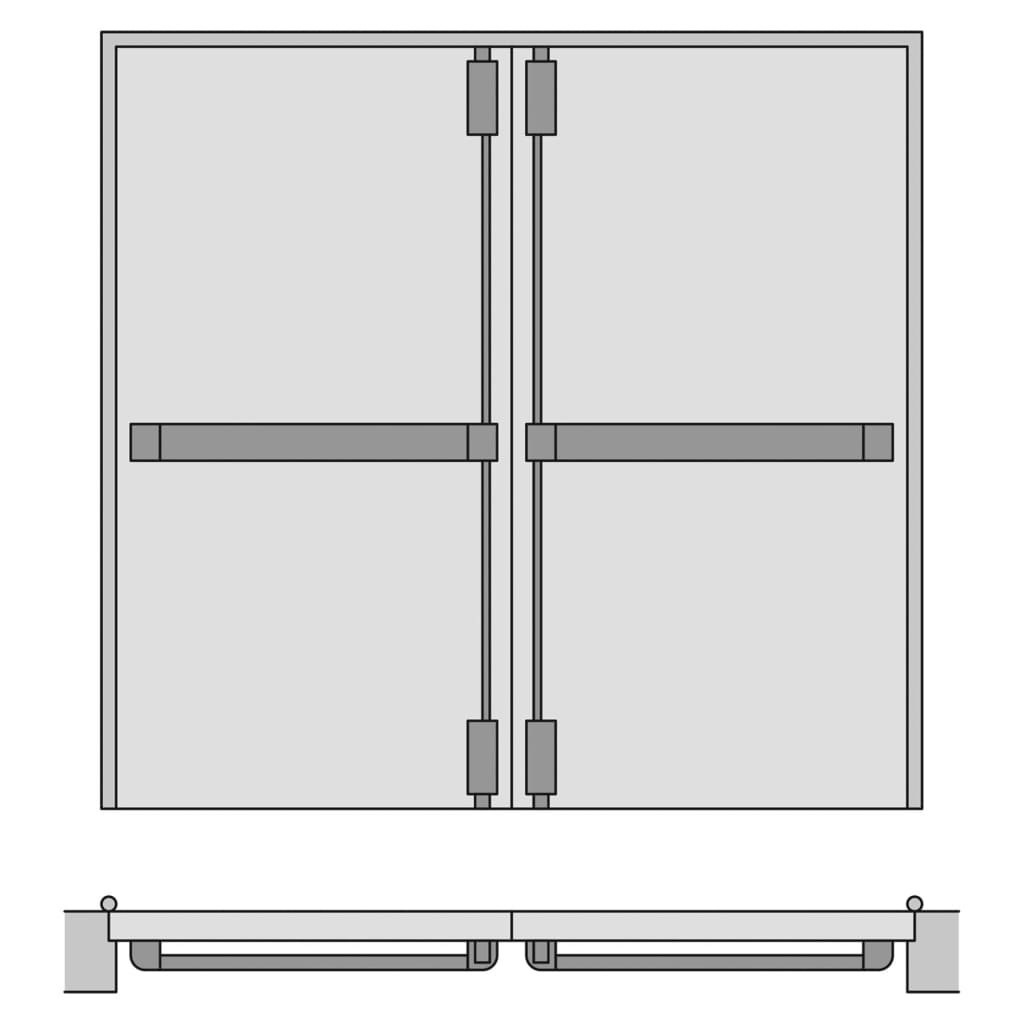Corni Millenium Double Door Panic Bolt Set - Cml2480