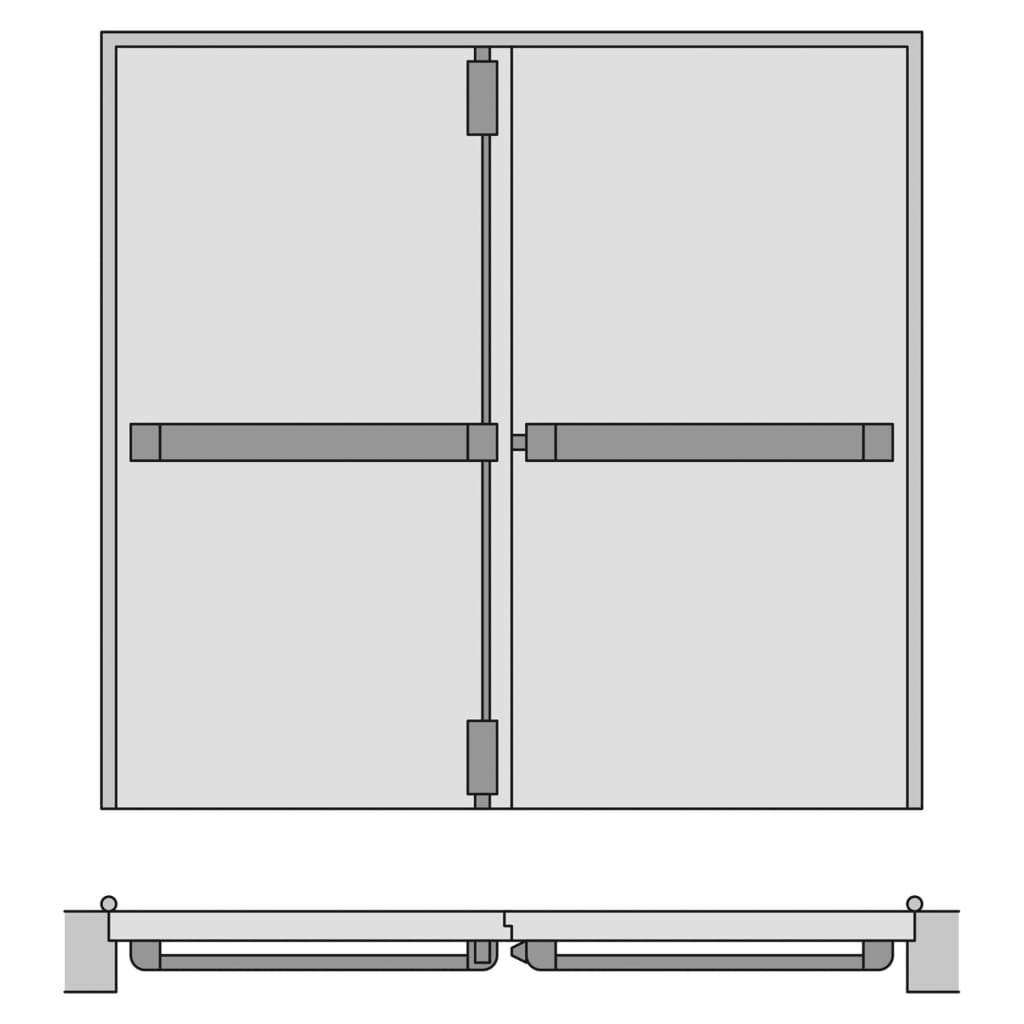 Corni Millenium Double Door Panic Bolt Set - Cml2481