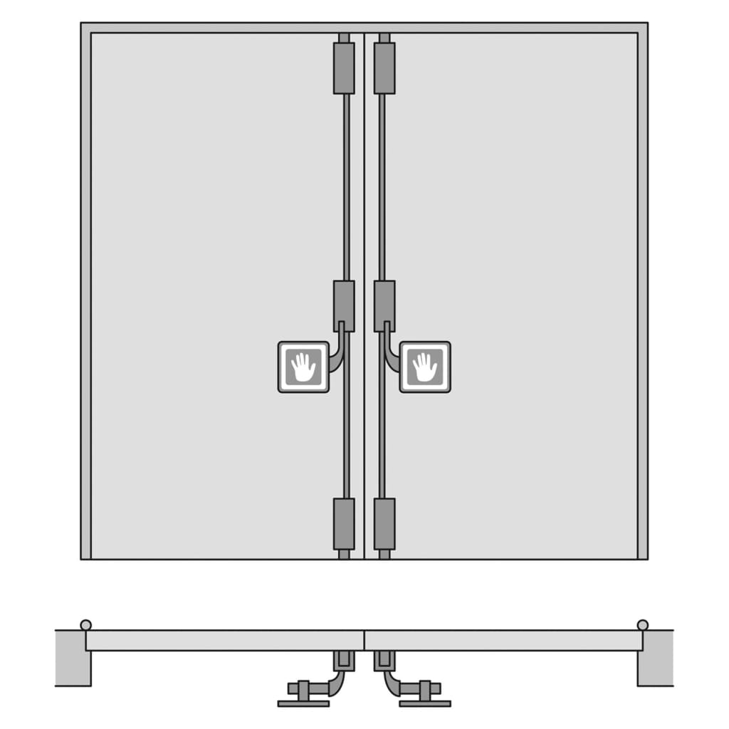 Corni Minipad 423 Double Door Emergency Bolt Set - Cm2480