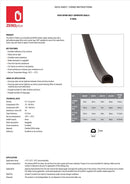 Draught-Excluding Door Seal Kiso D Profile Epdm Cellular Rubber Sealing Strip Black