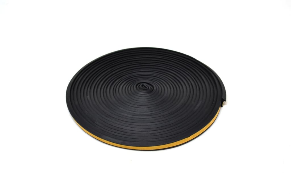 Draught-Excluding Door Seal L Profile Epdm Cellular Rubber Sealing Strip Black