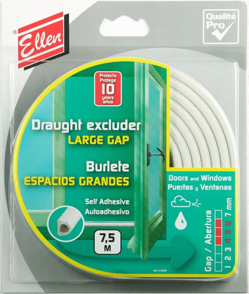 Draught Proofing Ellen D Seal Blister Pack 7.5M White