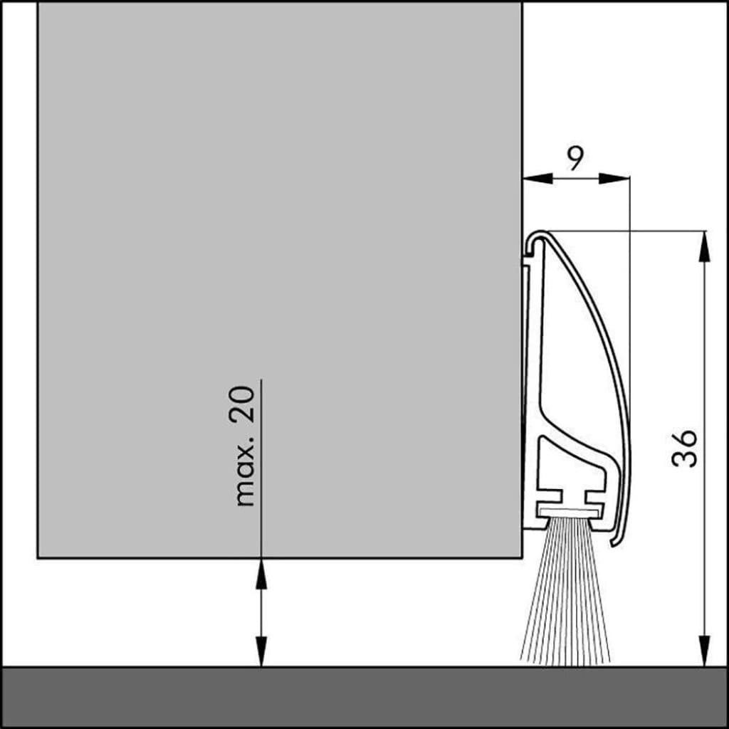 Ellen Inox The Luxe Stainless Steel Brush Door Seal Climate