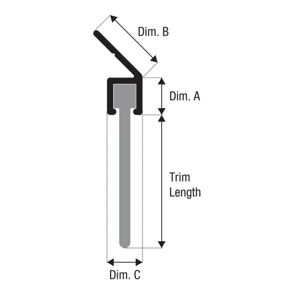 Epdm Rubber Wiper Seal 45° Carrier