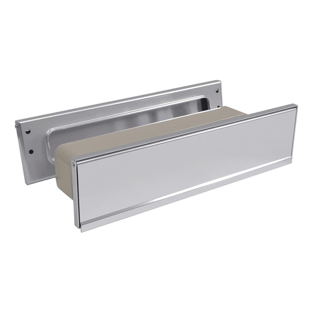 Fire Rated Aluminium Letter Plate Set 42-47Mm Thick Doors