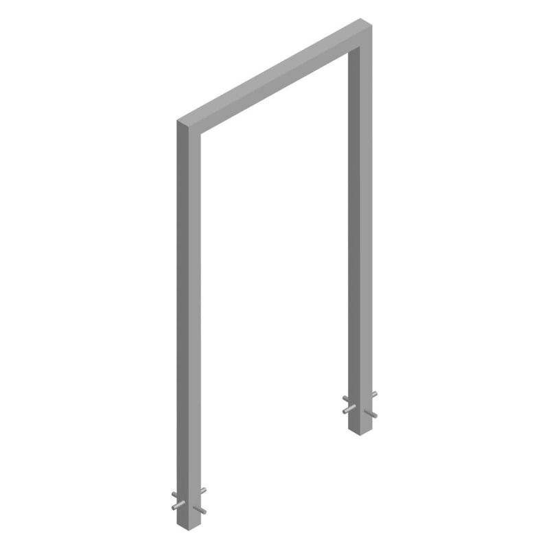 Goal Post Door Restrainer - Z111 Without Buffer Or Beak Holder | Pins / Stainless Steel