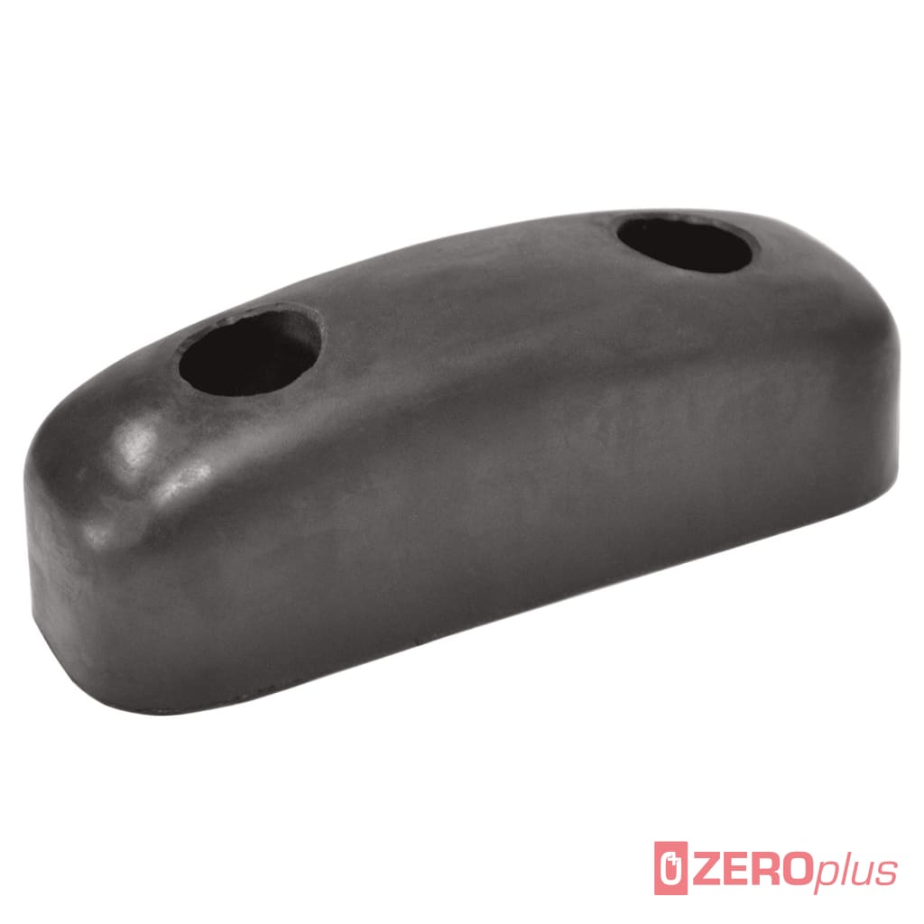 Heavy Duty Rubber Radiused Door Buffer Black 125X40X47Mm Z115.11