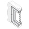 High Security Metal Vision Frame For Special Glass Or Door Thickness - Sg-10 305X305(12X12In)