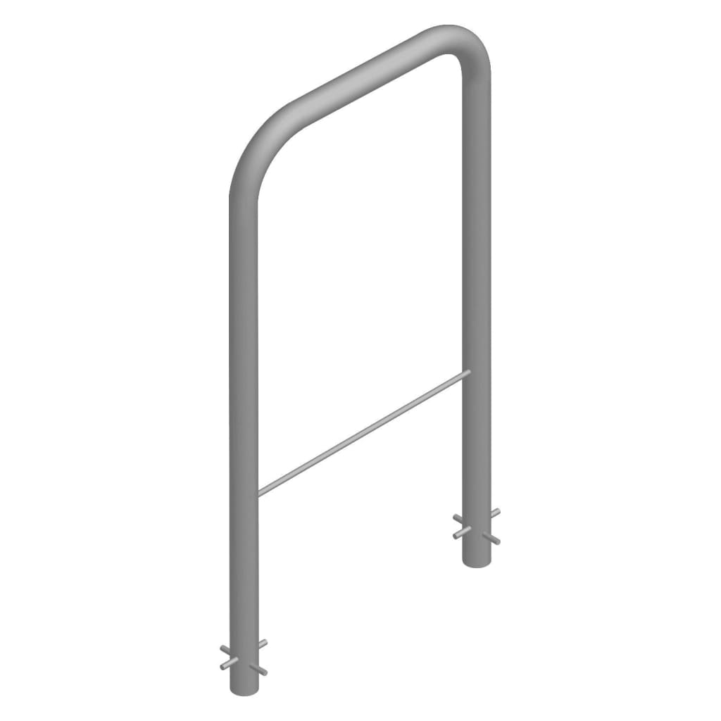 Hoop Post Door Restrainer With Cane Bar - Z155P Pins / Stainless Steel