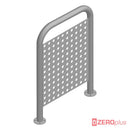 Hoop Post Door Restrainer With Perforated Infill Panel - Z145P Flange / Zinc