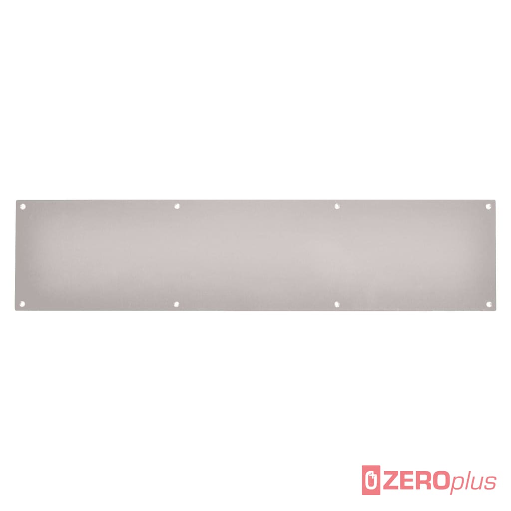 Kick Plate Square Corners Drilled & Countersunk 826X150X1.2Mm / Satin Anodised Aluminium