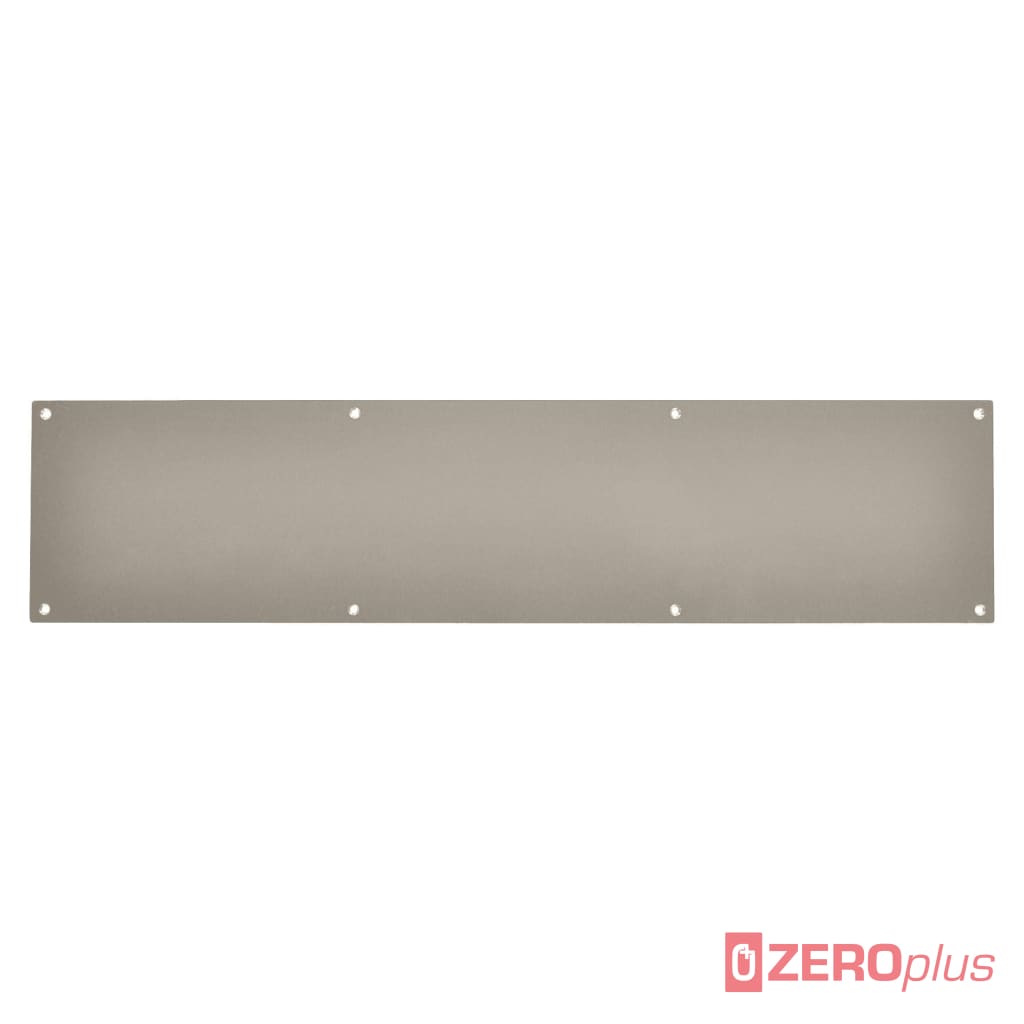 Kick Plate Square Corners Drilled & Countersunk 826X150X1.2Mm / Satin Stainless Steel