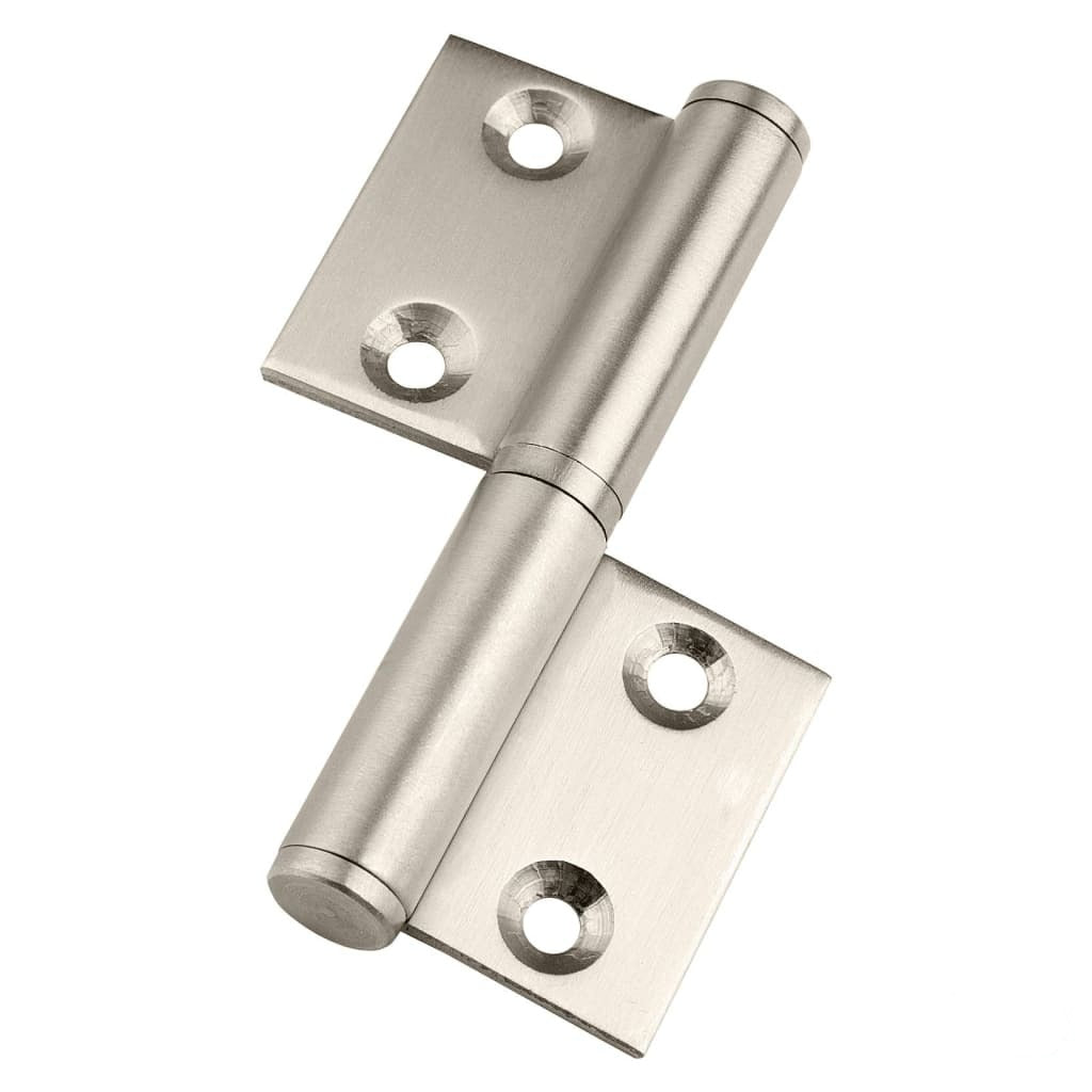 Lift Off Flag Hinge, Brushed Stainless Steel ZEROplus