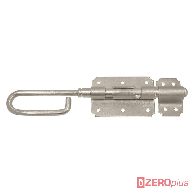 Loop Handle Bolt With Keep Brushed Grade 316 Stainless Steel 250Mm