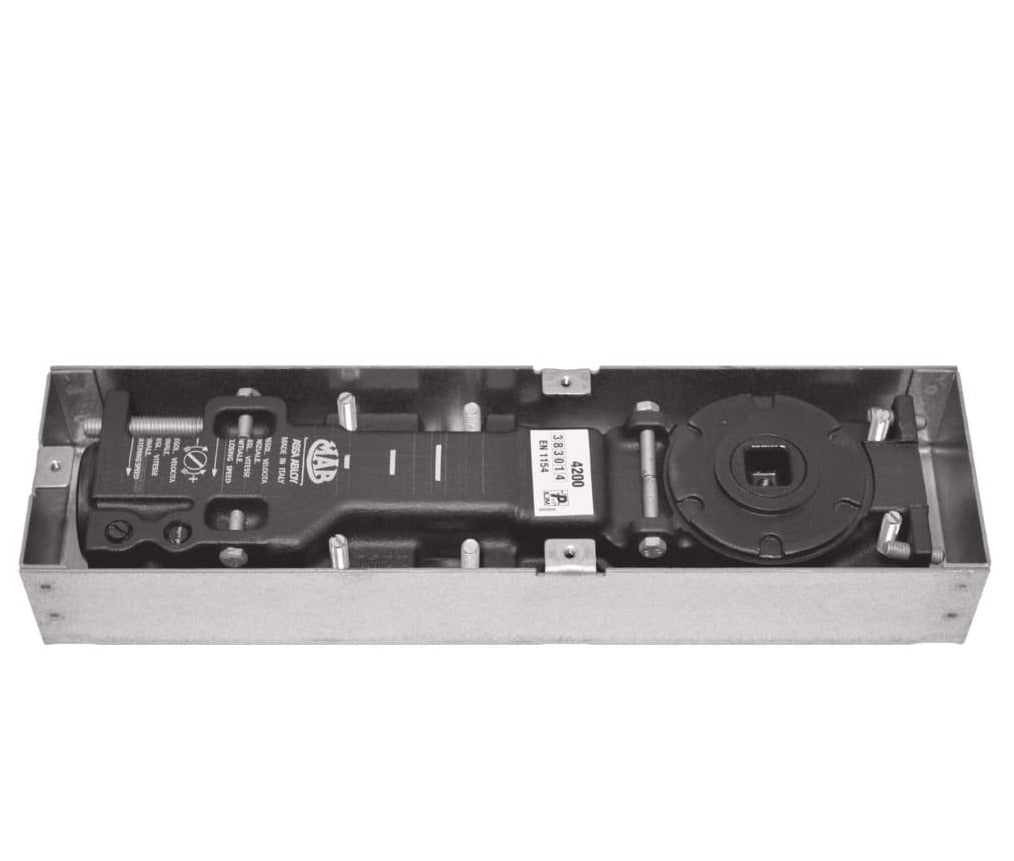Mab 4200 Series Floor Spring Narrow & Shallow For Thin Slabs Power Size En 3 Hold Open 90°