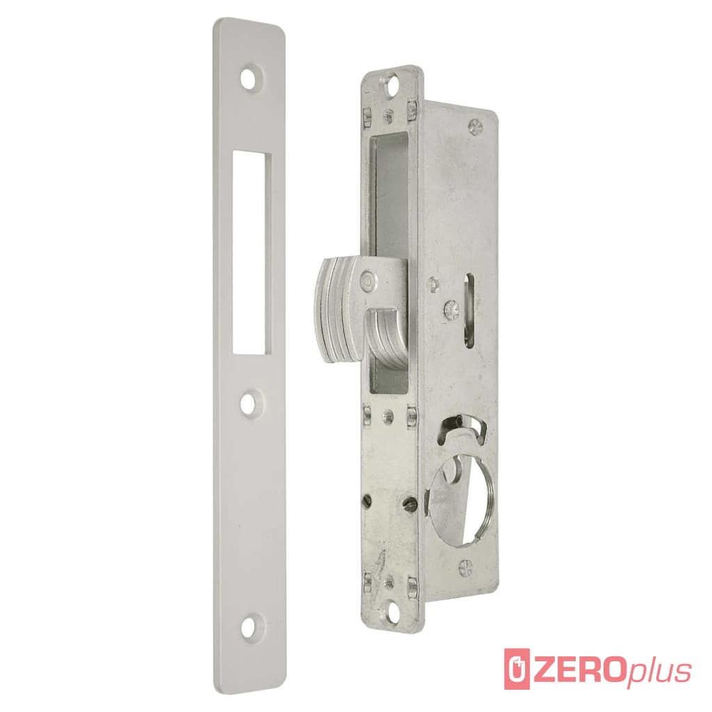 Mortice Hooklock For Aluminium Doors To Suit Round Screw-In Cylinders - Z803 28.6Mm Backset Radius