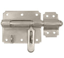 Padlock Bolt With Keep Brushed Grade 316 Stainless Steel 90Mm W X 73Mm H (Staple 35Mm Wide)