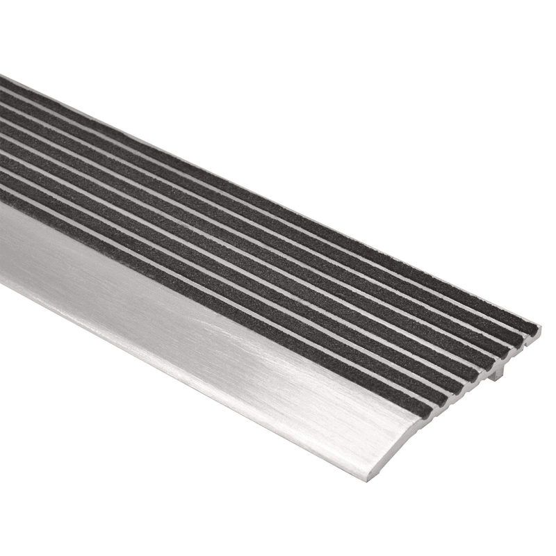 Plain Grooved Aluminium Butt Thresholds With Bonded Epoxy Infill